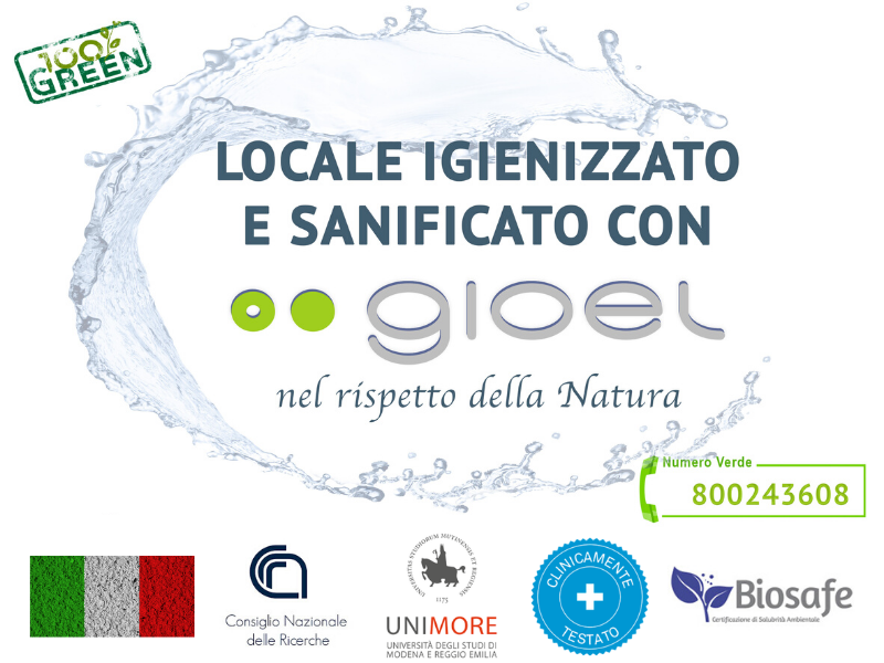 Gioel, igienizzazione e sanificazione green